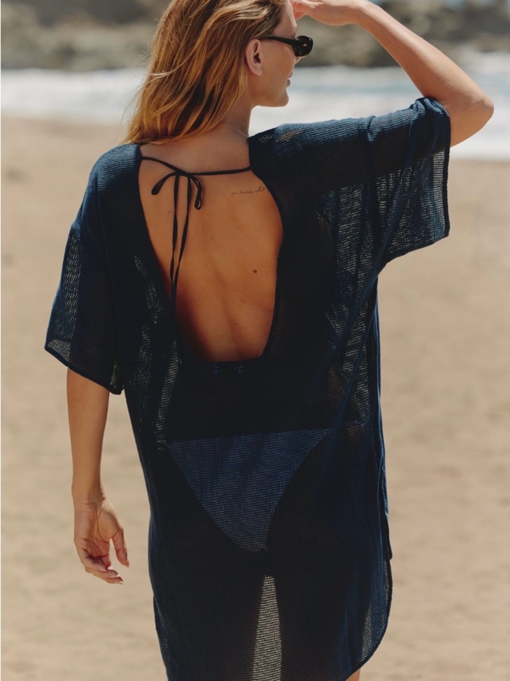 NWT Anthropologie Celandine Mesh Embroidered Mini Dress Swim Coverup - Picture 2 of 3